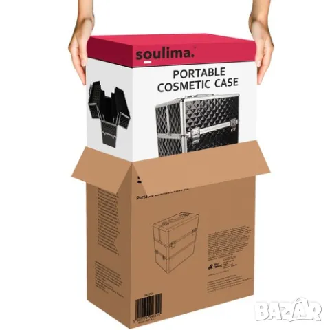 Козметичен куфар за гримове XL / Куфарче за гримове / Гримьорски куфар, снимка 12 - Друго оборудване - 49608586