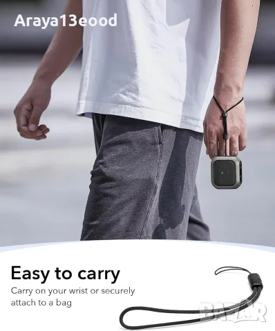 ESR Orbit Hybrid калъф за AirPods 4 – Titanium, MagSafe съвместим, снимка 9 - Аксесоари за Apple - 55914407
