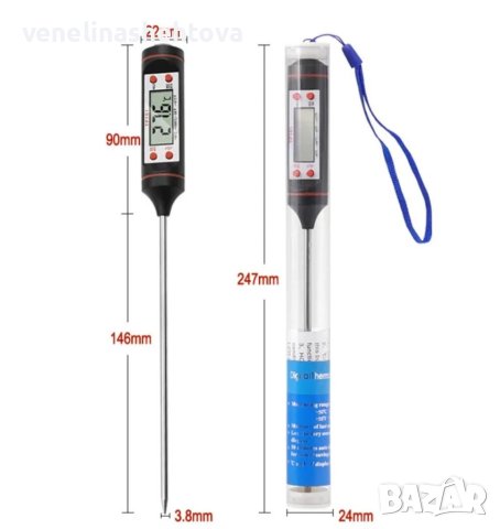 Дигитален термометър TP 101 за храни и течности - 50°- +300°, снимка 6 - Прибори за хранене, готвене и сервиране - 41452263