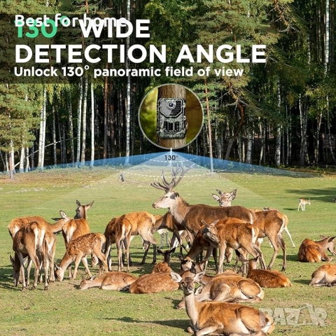 Vikeri 1520P 20MP ловна камера с нощно виждане, активирана с движение, снимка 6 - Други - 51877596