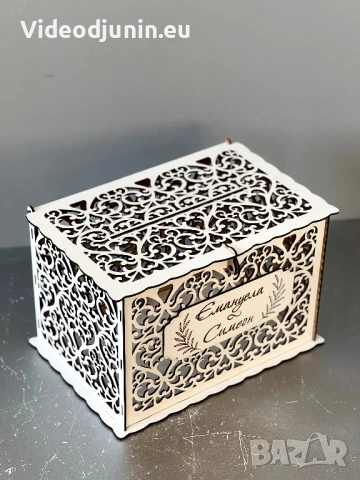 Сватбена кутия за пари, снимка 3 - Подаръци за сватба - 51133527