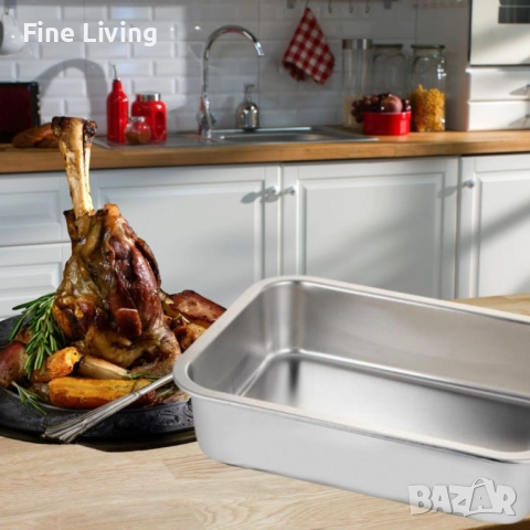 Супер качествени тави от неръждаема стомана в различни размери, снимка 13 - Съдове за готвене - 52141377