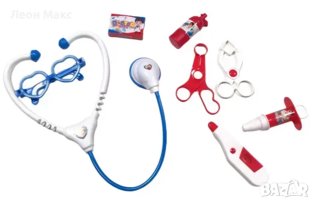 Детски лекарски комплект със слушалки стетоскоп доктор , снимка 2 - Образователни игри - 48255296