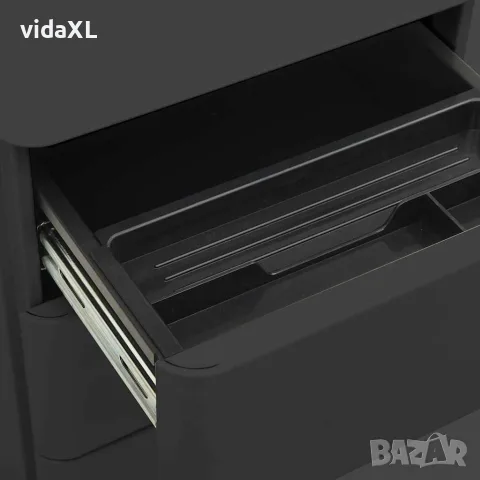 vidaXL Мобилен офис шкаф, антрацит, 30x45x59 см, стомана, снимка 7 - Шкафове - 56147090