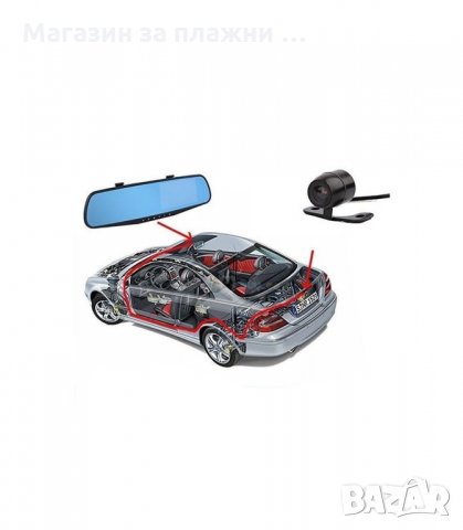 ВИДЕОРЕГИСТРАТОР ОГЛЕДАЛО С ДОПЪЛНИТЕЛНА КАМЕРА ЗА ЗАДНО ВИЖДАНЕ - код К95, снимка 10 - Аксесоари и консумативи - 34288171