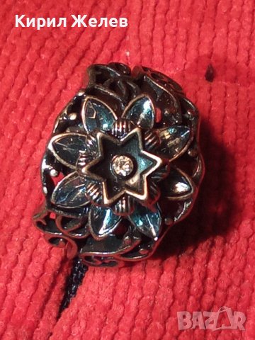 ВИНТИДЖ ФЛОРАЛЕН КРИСТАЛЕН ФЕШЪН КРАСИВ ПРЪСТЕН ЦВЕТЕ с КРИСТАЛИ 27627