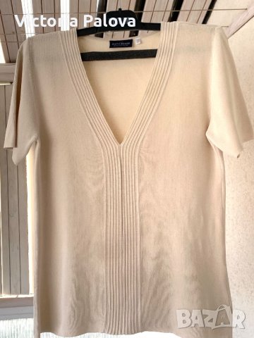 Блуза/тениска YOUR SIXTH SENSE плътна коприна, снимка 5 - Корсети, бюстиета, топове - 41248840