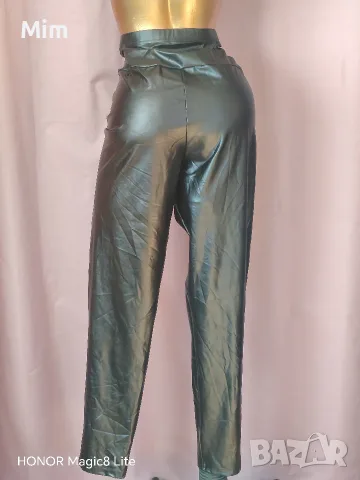 3XL Черен кожен, еластичен клин , снимка 4 - Клинове - 56333334