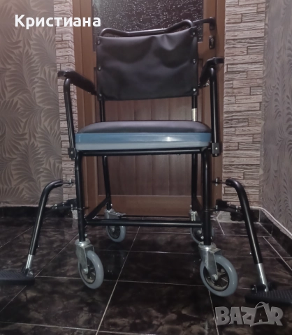 Инвалиден стол комбиниран тоалетен / стол за баня