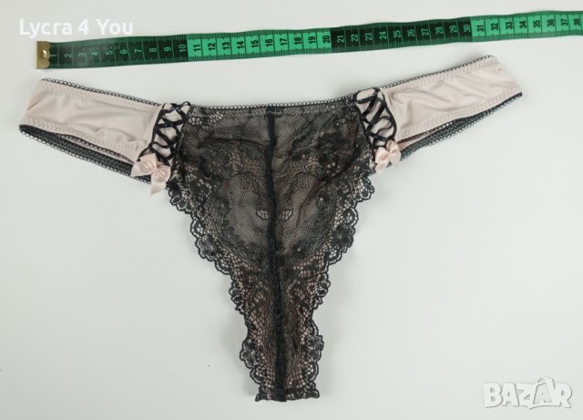 S светло-розови полупрашки със сива дантела, снимка 6 - Бельо - 44317584