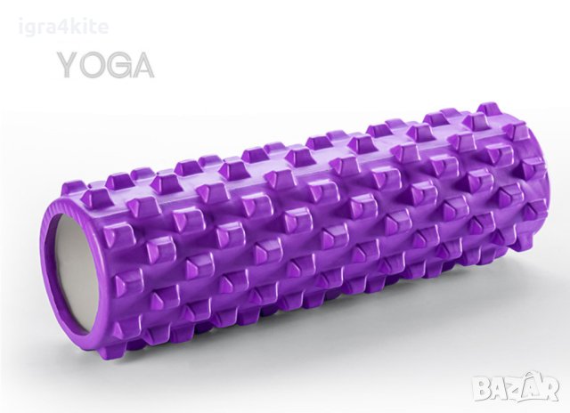 НОВ МОДЕЛ Големи Foam roller 45x14 със силно изразена структура РОЛЕР ФОУМ