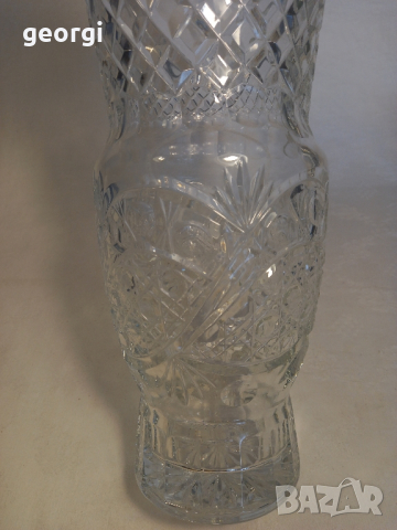 голяма кристална ваза   14/4, снимка 4 - Вази - 44933762