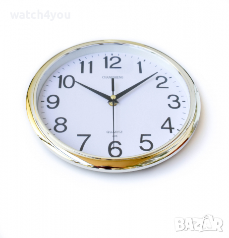 НОВ КАЧЕСТВЕН СТЕНЕН ЧАСОВНИК С БЕЗШУМЕН ПЛАВЕН МЕХАНИЗЪМ ЗЛАТИСТ.СТЕННИ ЧАСОВНИЦИ STENEN CHASOWNIK, снимка 2 - Стенни часовници - 36225324