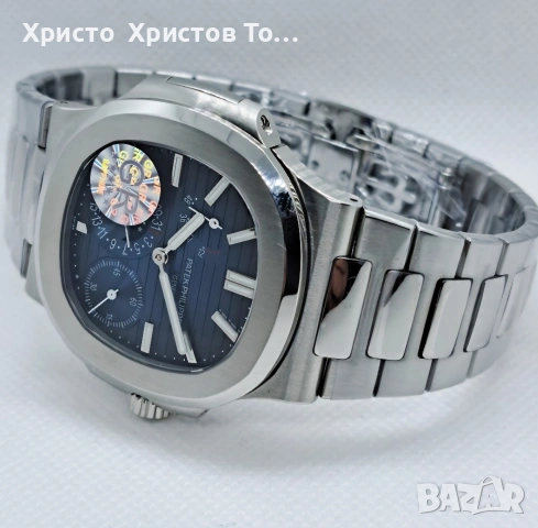 Мъжки луксозен часовник Patek Philippe Nautilus, снимка 3 - Мъжки - 53853402