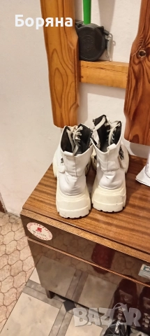 дамски ботуши бели. , снимка 3 - Дамски ботуши - 52926227