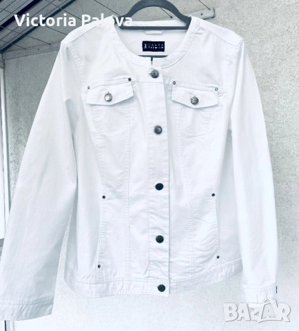 Класическо бяло яке деним премиум, снимка 15 - Якета - 52536458
