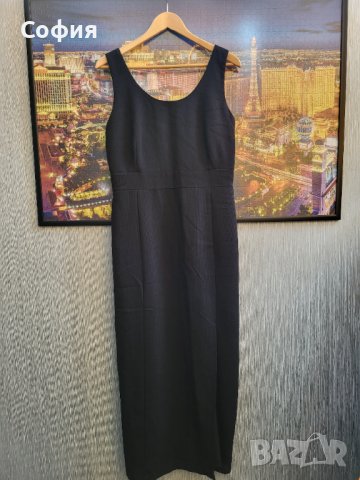 Черна дълга рокля , снимка 4 - Рокли - 41701773