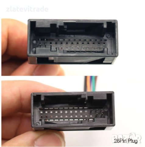 26 PIN RGB КЪМ CVBS (RCA) AV КОНВЕРТОР АДАПТЕР CONVERTER ЗА VW ОРИГИНАЛНА ЗАДНА КАМЕРА, 345, снимка 4 - Аудиосистеми - 42097052