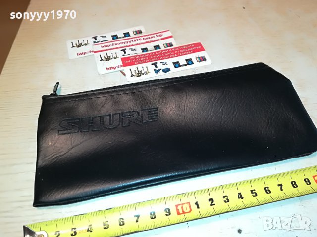 SHURE-КОЖЕН КАЛЪФ С ЦИП-НОВ 2912221941, снимка 7 - Микрофони - 39138902