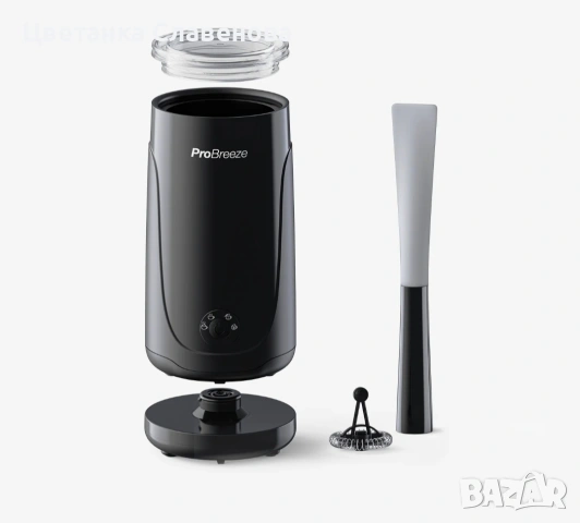 Пенообразувател за мляко - Черен ProBreeze PB-MF01B-EU 400W, снимка 5 - Миксери - 53086300