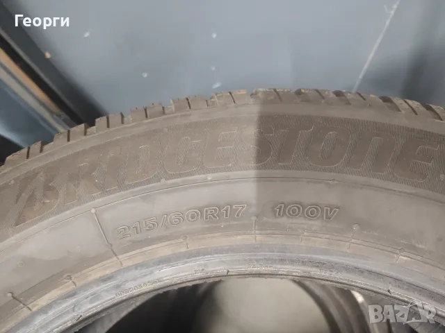 2бр.зимни гуми 215/60/17 Bridgestone, снимка 3 - Гуми и джанти - 56154493