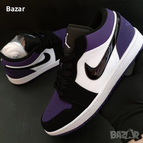 Nike Air Jordan 1 Low Court Purple Лилави Обувки Маратонки Кецове Размер 42 Номер 26.5см , снимка 2 - Маратонки - 40792735