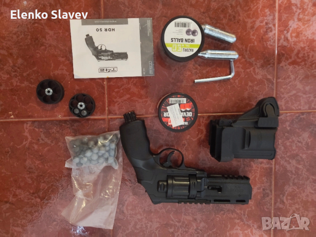 Револвер на сгъстен въздух за самоотбрана Umarex HDR 50 T4E Gen. 2 