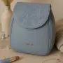 Дамска раница от еко материал с бродиран капак, снимка 4