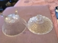Кристална купа от соца за бонбони и друго с капак нова Фи-153мм и Н-168мм, снимка 5
