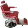 Бръснарски стол Hermes - S68R - червен, снимка 1 - Бръснарски столове - 44619580