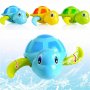 НОВО! Плуваща костенурка за баня, детска играчка за баня, с навиване - код 3271