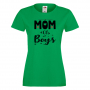 Дамска тениска Mom Of Boys,Празник на Майката,Подарък,Изненада,Рожден Ден, снимка 6