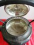 Стар Посребрен Английски Викториански Чайник с Подгряване, снимка 4