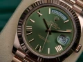 Rolex Day Date President Gold Green Roman Dial , снимка 11