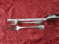 Стари антикварни посребрени луксозни вилици Christofle 2 бр., снимка 7