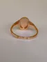 СССР златен пръстен Камея проба 583, снимка 11