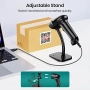 Нов Жичен USB QR баркод четец 1D/2D със автоматично сканиране за POS и склад, снимка 5