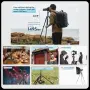 Алуминиев видео статив Fotopro до 184,15 см с флуидна глава, черен, снимка 6