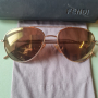 FENDI оригинални слънчеви очила/ авиатор, златиста метална рамка/, снимка 1 - Слънчеви и диоптрични очила - 44583409