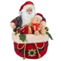 Коледна реалистична фигура Дядо Коледа в чувал с подаръци, снимка 3