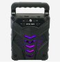 Преносима LED тонколона 1Tech KTS-1223, с Bluetooth, Micro SD, USB, FM радио, LED светлина, Черна, снимка 4