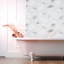 Щора за душ с дизайн на листа баня за душ и вана, снимка 1 - Щори - 41835357