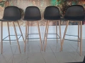 Бар столове, изкуствена кожа, снимка 1