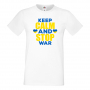 Мъжка тениска KEEP CALM AND STOP WAR Украйна, спрете войната, подкрепям Укркайна,, снимка 10
