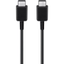 Оригинален кабел Samsung USB-C - USB-C, EP-DW767JBE, 25W, 1.8м, 3A, в плик, Черен, снимка 1