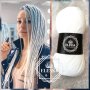 Бразилско Влакно / Прежда За Плетене на Плитки за коса / Сенегалски Плитки / Афро Плитки КОД White