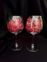Ръчно рисувани чаши за вино – комплект 2 бр. | подарък | арт чаши, снимка 2