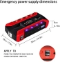 Стартерно устройство high power jump starter за кола, 128 000 mAh, 4 USB, снимка 4