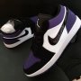 Nike Air Jordan 1 Low Court Purple Лилави Обувки Маратонки Кецове Размер 42 Номер 26.5см , снимка 2