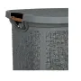 Декоративен кош за пране, Пластмаса, Тъмно сив , снимка 3